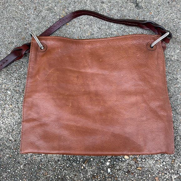 Brown Leather brighten shoulder bag - Picture 4 of 7